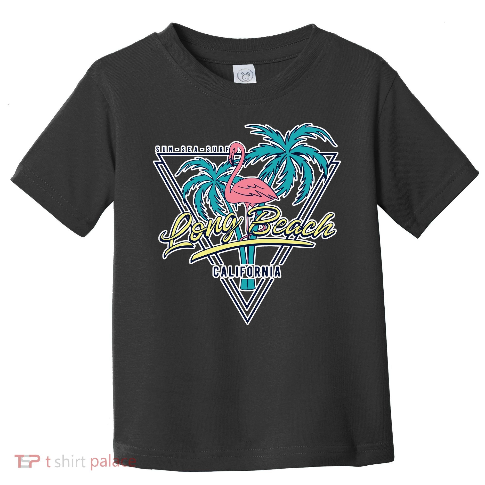 Long Beach California Retro Vibe Toddler T-Shirt