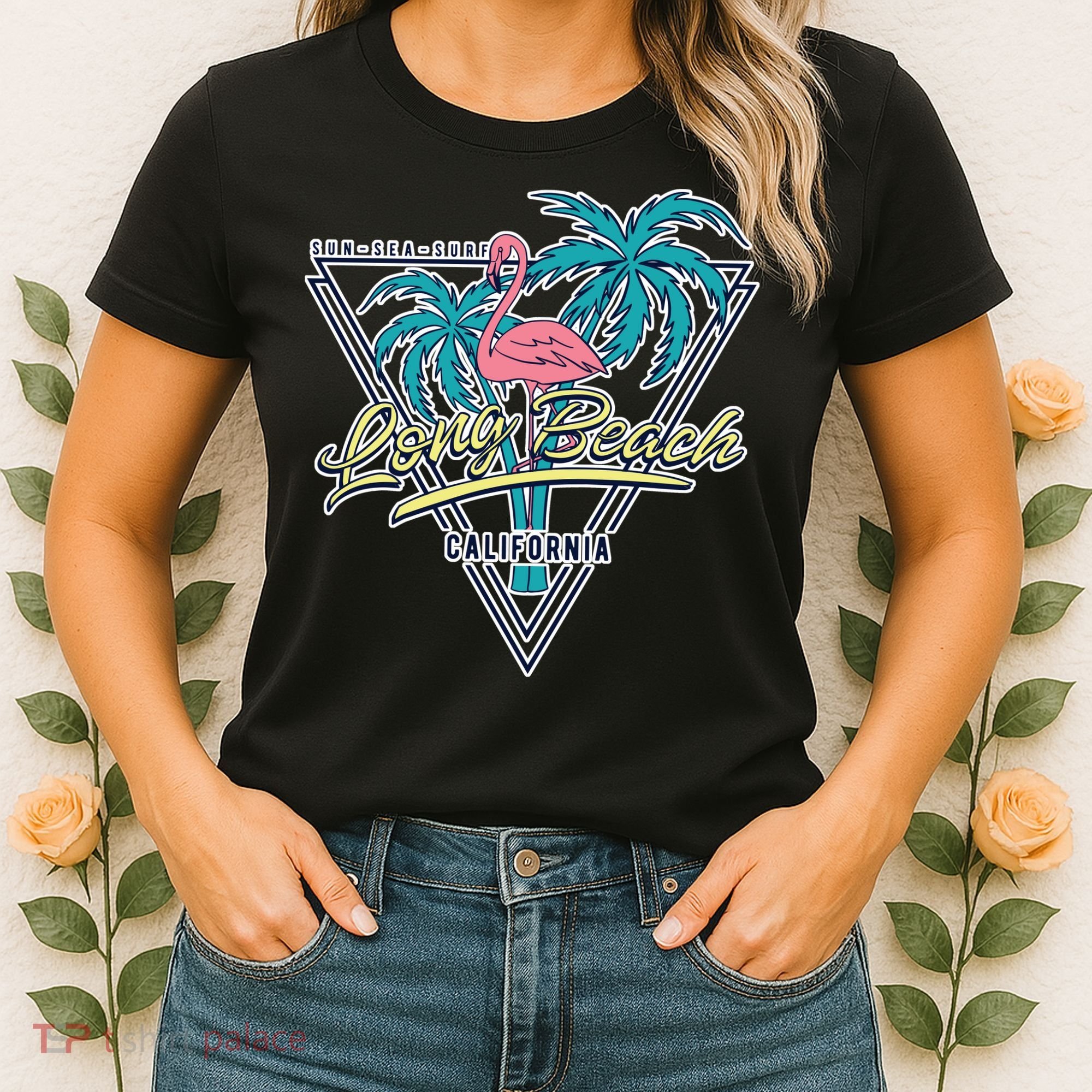 Long Beach California Retro Vibe Women's T-Shirt