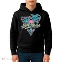 Long Beach California Retro Vibe Kids Hoodie thumb 4