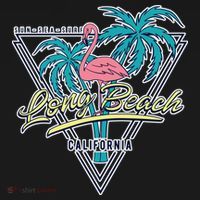 Long Beach California Retro Vibe Kids Hoodie thumb 5
