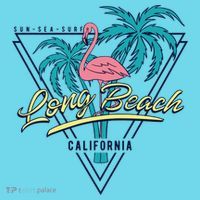 Long Beach California Retro Vibe Kids T-Shirt thumb 4