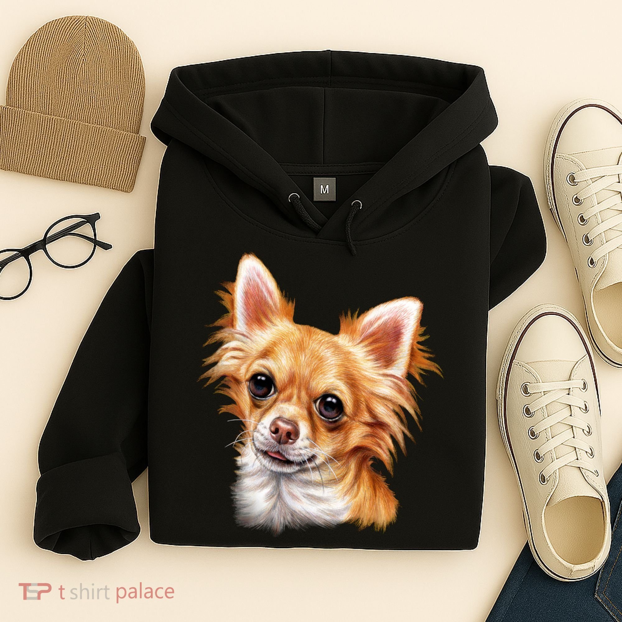 Long Haired Chihuahua Hoodie