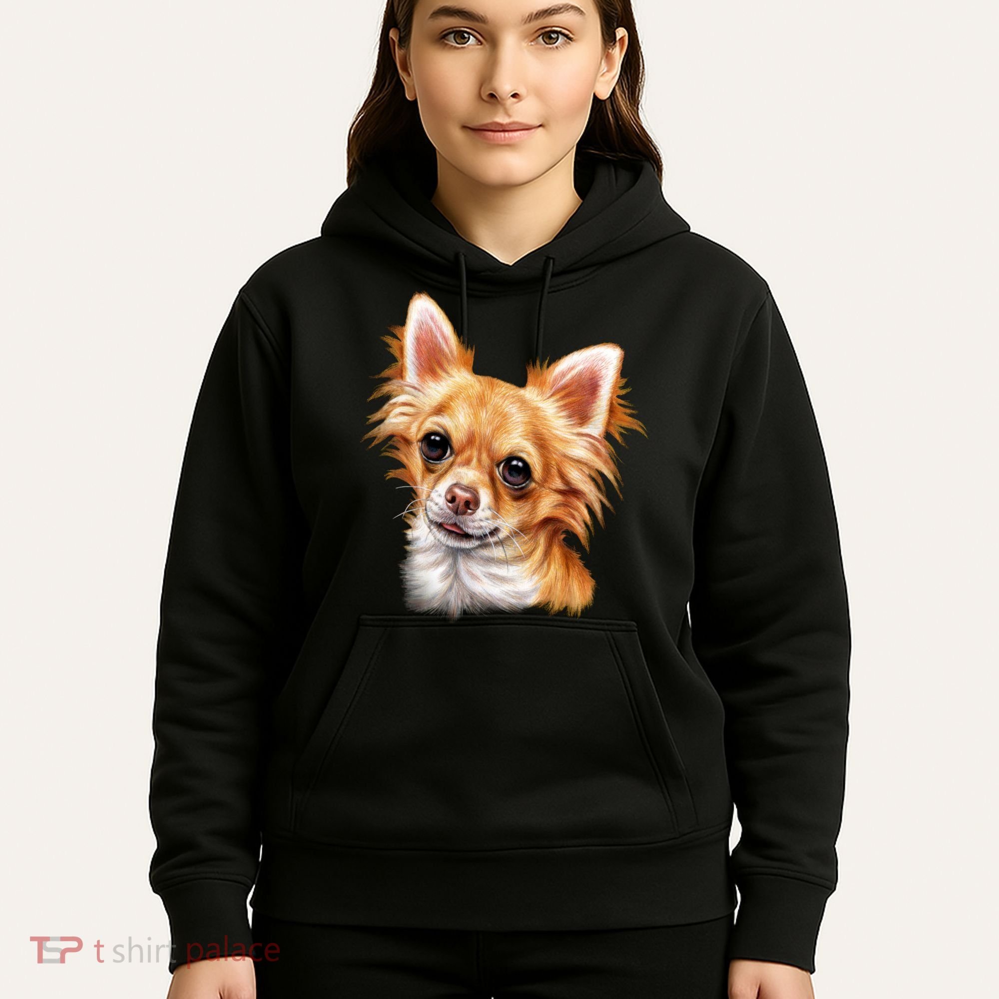 Long Haired Chihuahua Hoodie