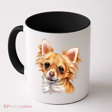 Long Haired Chihuahua Coffee Mug