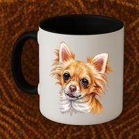 Long Haired Chihuahua Coffee Mug thumb 2