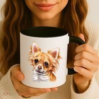 Long Haired Chihuahua Coffee Mug thumb 3