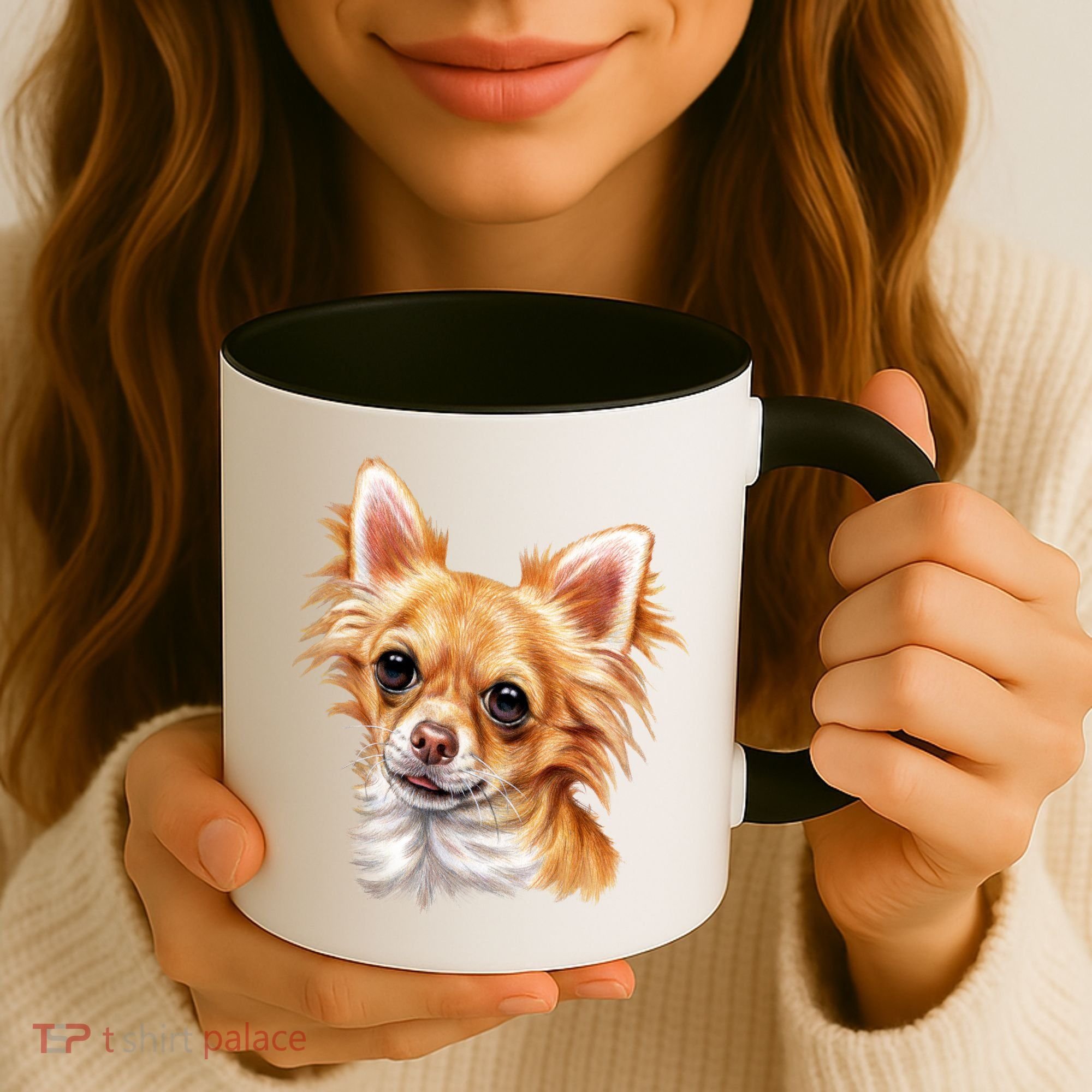 Long Haired Chihuahua Coffee Mug