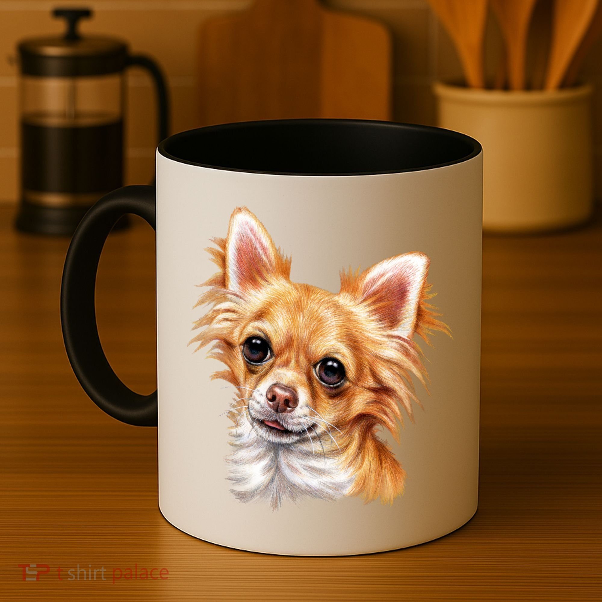 Long Haired Chihuahua Coffee Mug