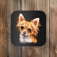 Long Haired Chihuahua Coaster thumb 0