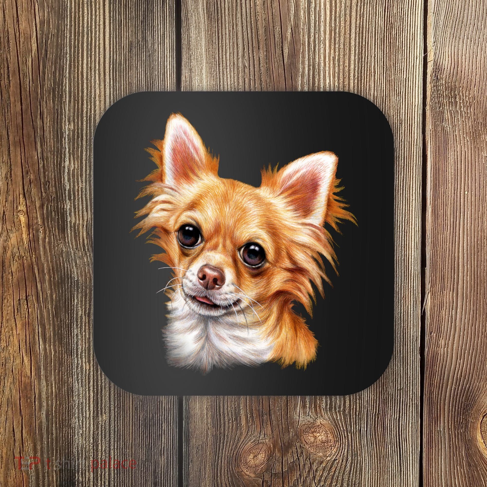 Long Haired Chihuahua Coaster