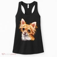 Long Haired Chihuahua Women's Tank Top thumb 0