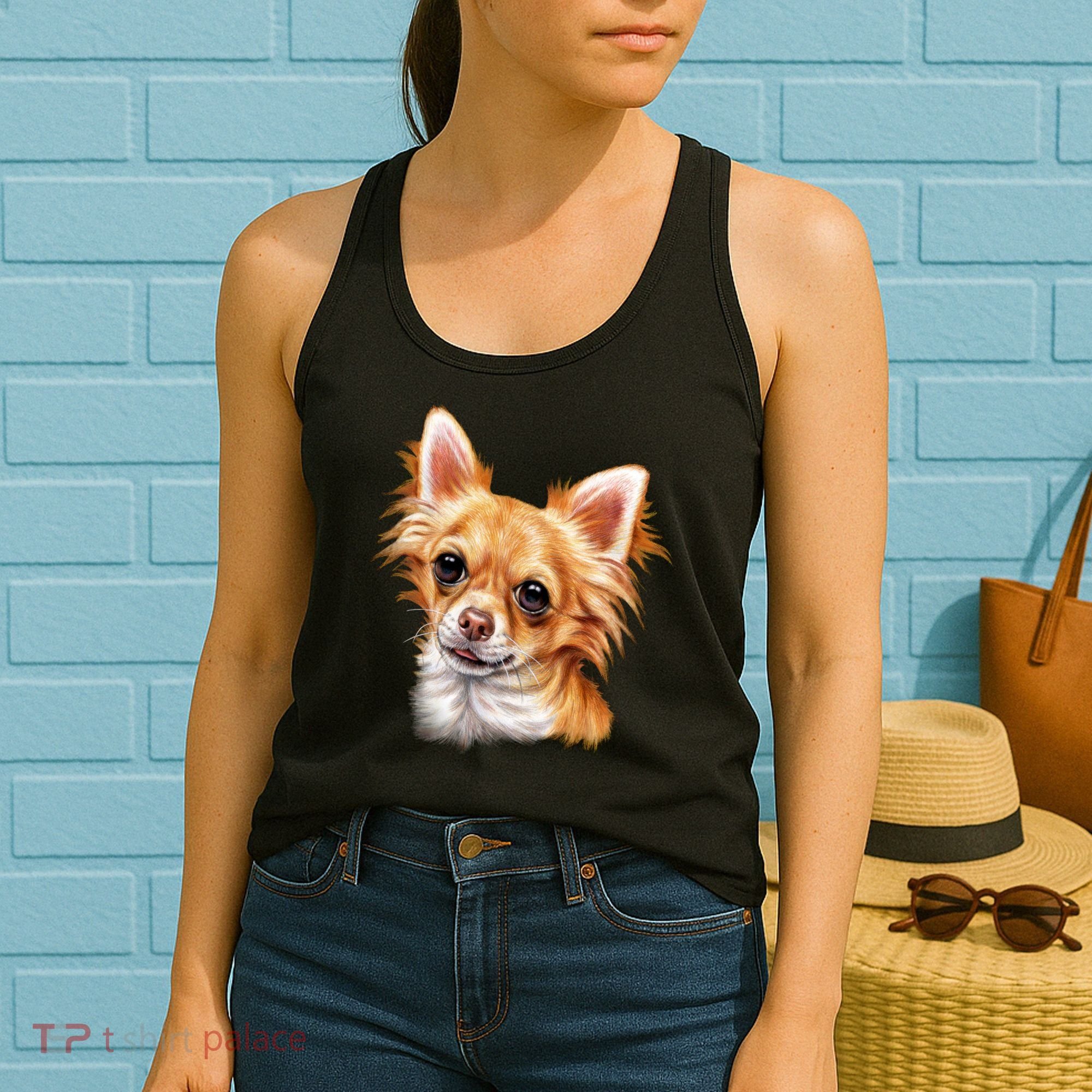 Long Haired Chihuahua Women's Tank Top