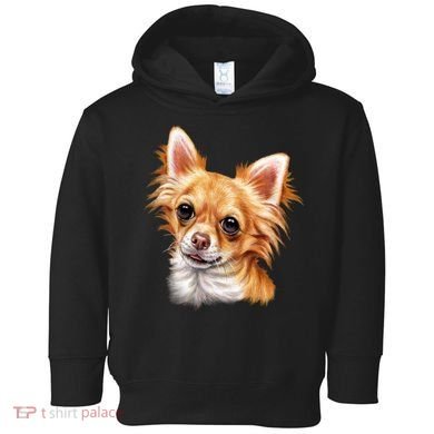 Long Haired Chihuahua Toddler Hoodie