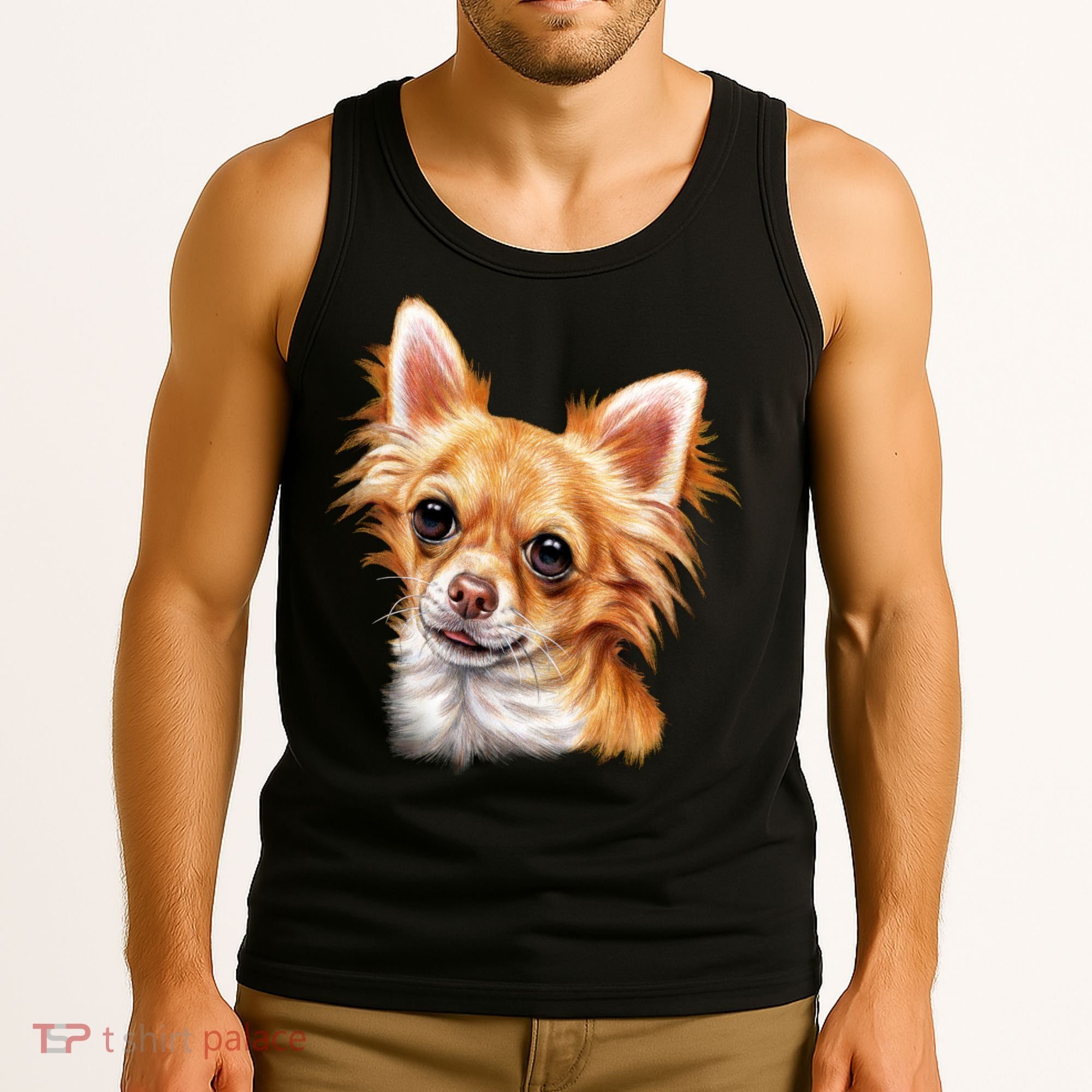 Long Haired Chihuahua Tank Top