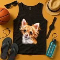 Long Haired Chihuahua Tank Top thumb 4
