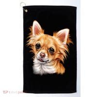 Long Haired Chihuahua Golf Towel thumb 0