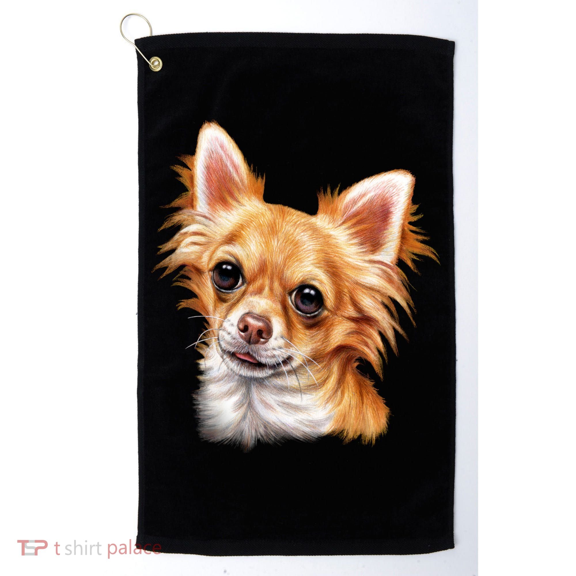 Long Haired Chihuahua Golf Towel