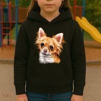 Long Haired Chihuahua Kids Hoodie thumb 3