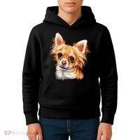 Long Haired Chihuahua Kids Hoodie thumb 4