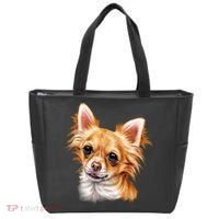 Long Haired Chihuahua Tote Bag thumb 0