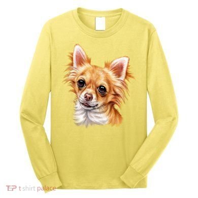 Long Haired Chihuahua Long Sleeve Shirt