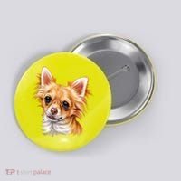 Long Haired Chihuahua Button thumb 0