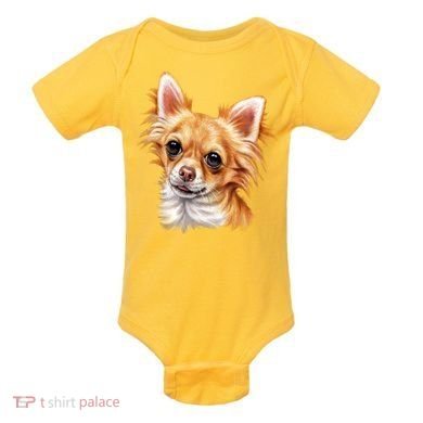 Long Haired Chihuahua Baby Bodysuit