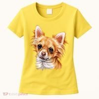 Long Haired Chihuahua Women's T-Shirt thumb 0