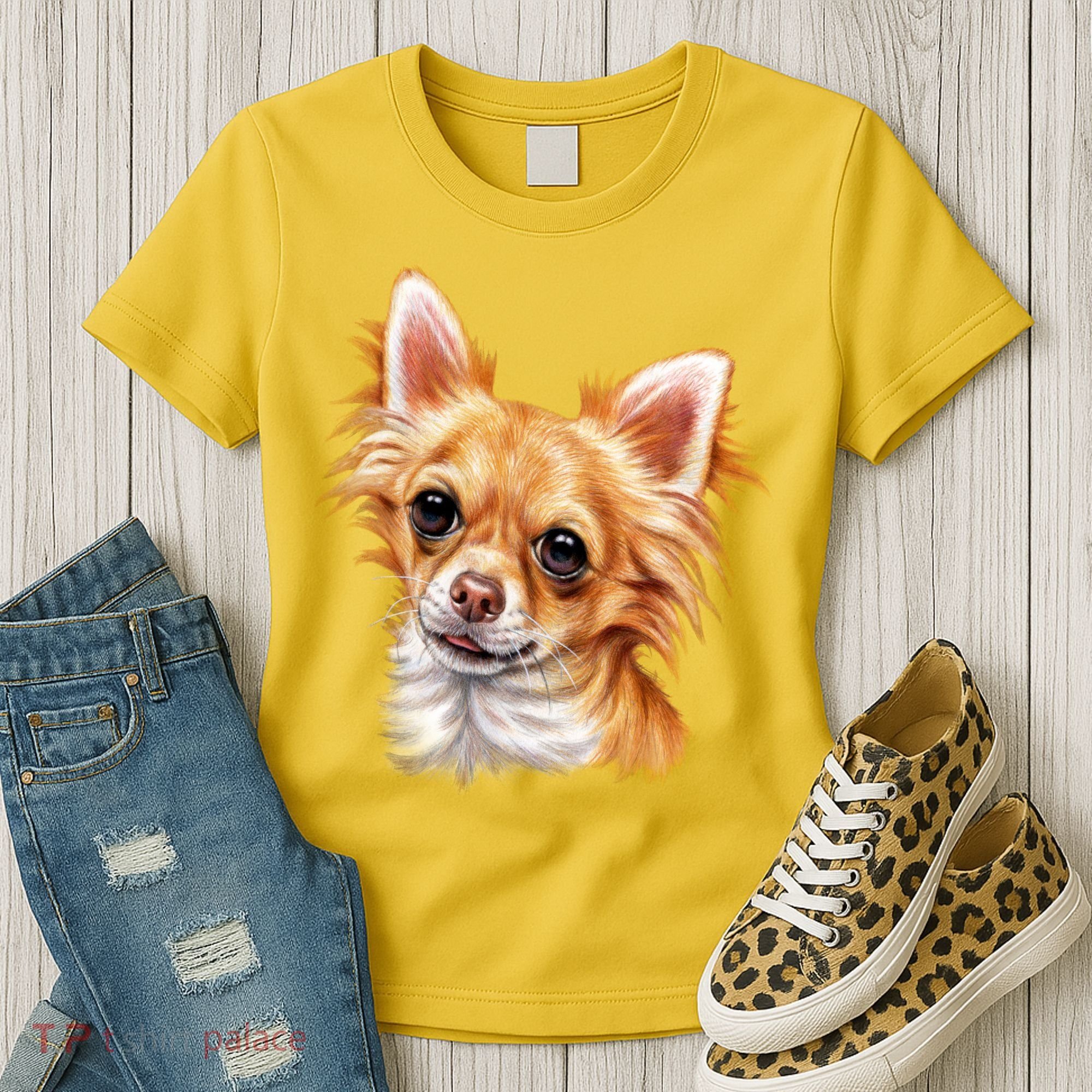Long Haired Chihuahua Women's T-Shirt