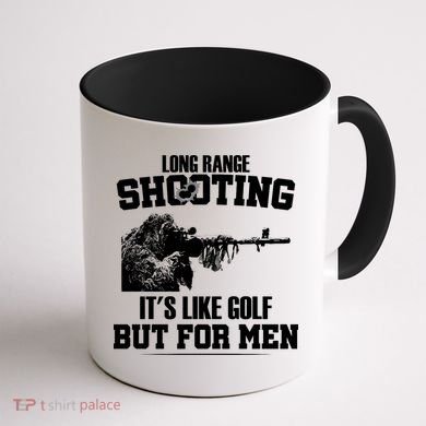Long Range Shooting It's Like Golf But For Men Coffee Mug back
