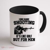 Long Range Shooting It's Like Golf But For Men Coffee Mug thumb 1