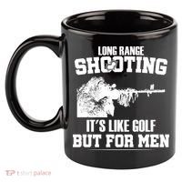 Long Range Shooting It's Like Golf But For Men 11oz C Handle Ceramic Mug thumb 2