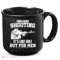Long Range Shooting It's Like Golf But For Men 15oz Campfire Ceramic Mug thumb 0