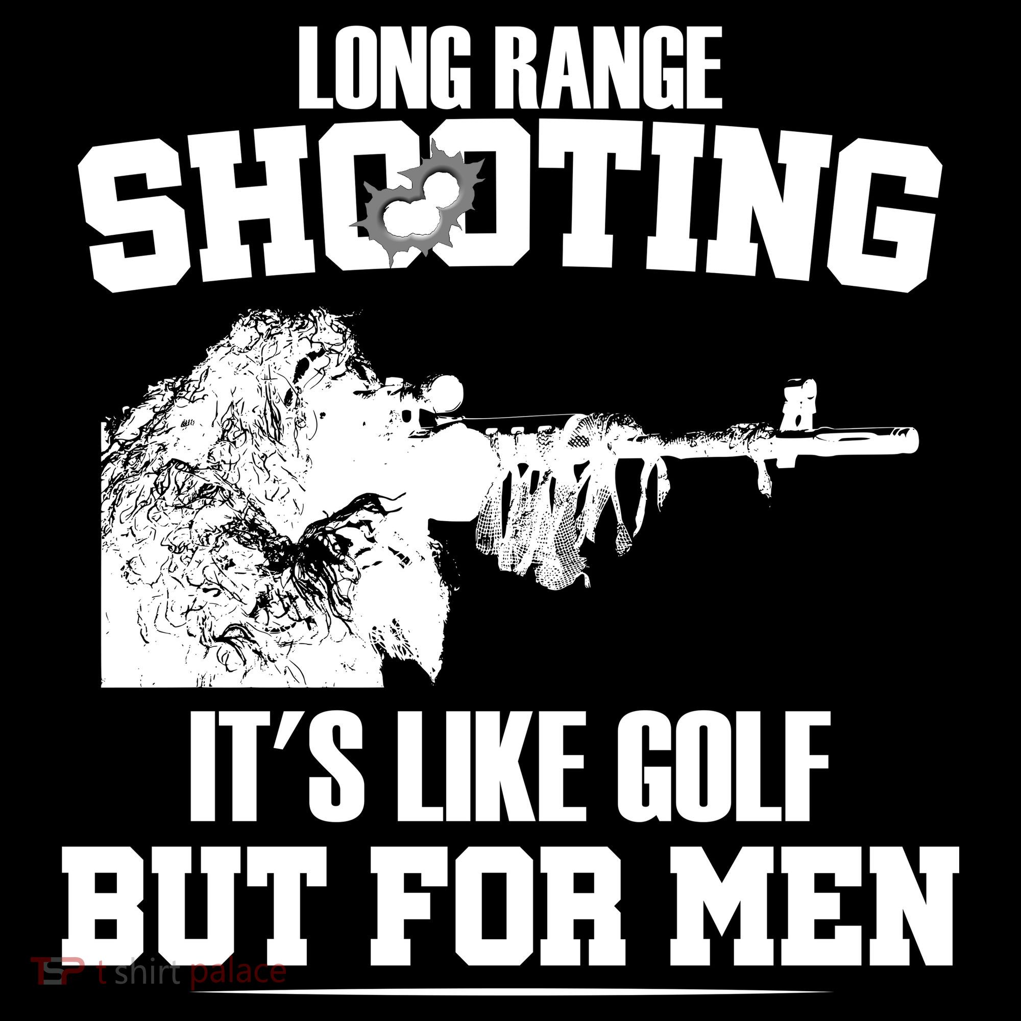 Long Range Shooting It's Like Golf But For Men Women's Flannel Pajama Set