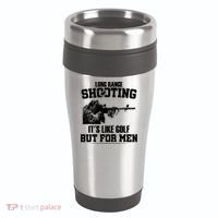 Long Range Shooting It's Like Golf But For Men 16oz Travel Tumbler thumb 0