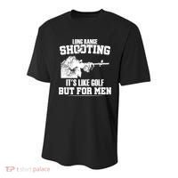 Long Range Shooting It's Like Golf But For Men Youth Performance Sprint T-Shirt thumb 0