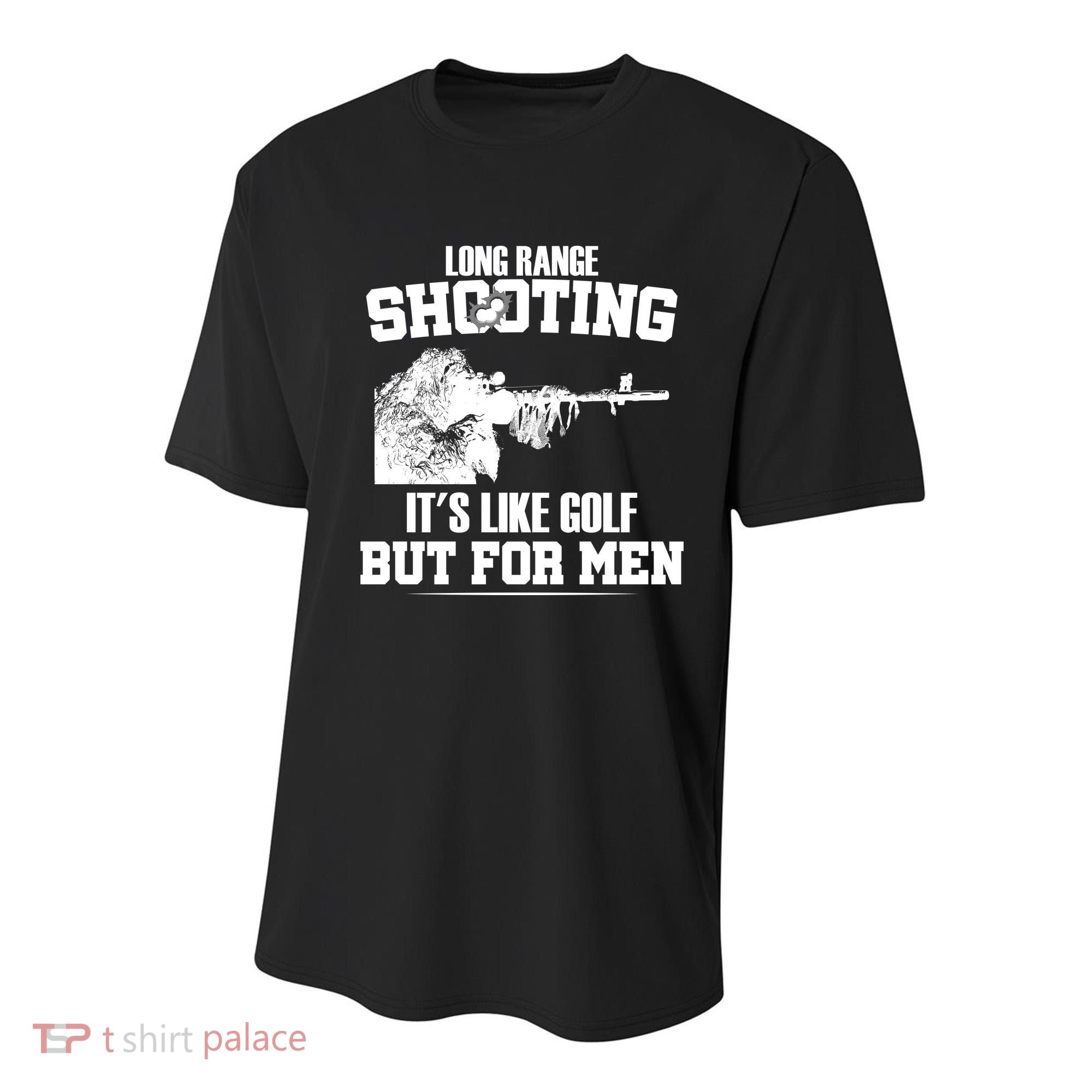 Long Range Shooting It's Like Golf But For Men Youth Performance Sprint T-Shirt