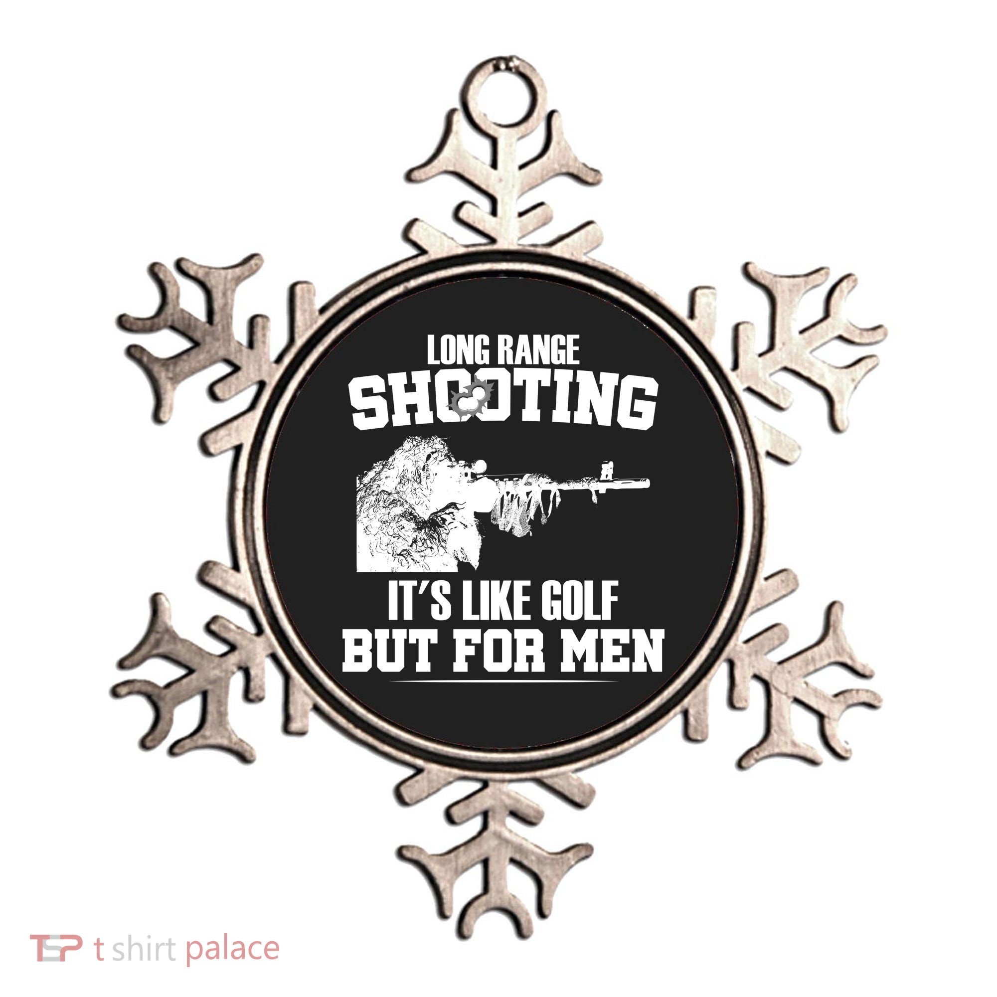 Long Range Shooting It's Like Golf But For Men Ornament