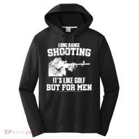 Long Range Shooting It's Like Golf But For Men Performance Fleece Hoodie thumb 0