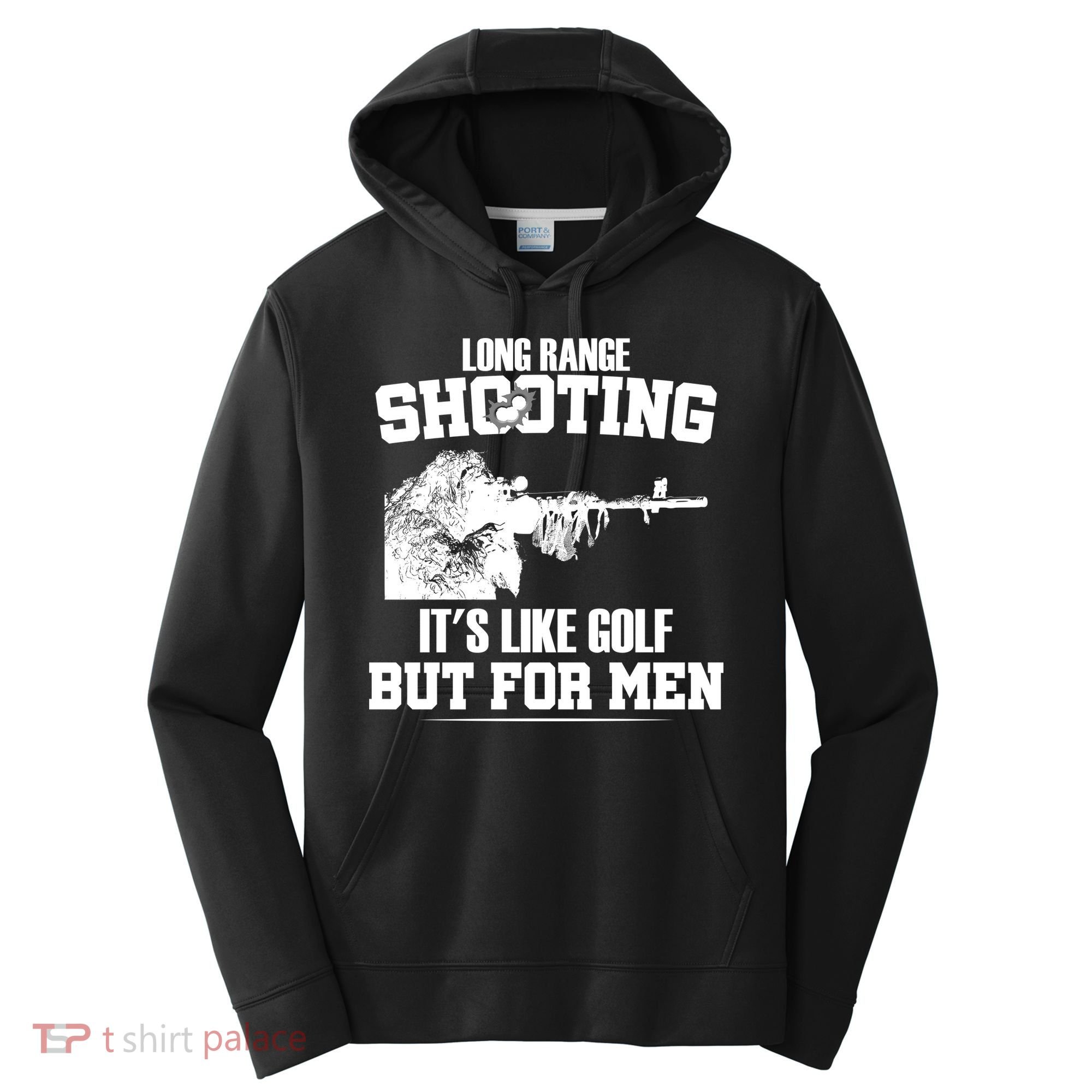 Long Range Shooting It's Like Golf But For Men Performance Fleece Hoodie