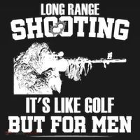 Long Range Shooting It's Like Golf But For Men Performance Fleece Hoodie thumb 2