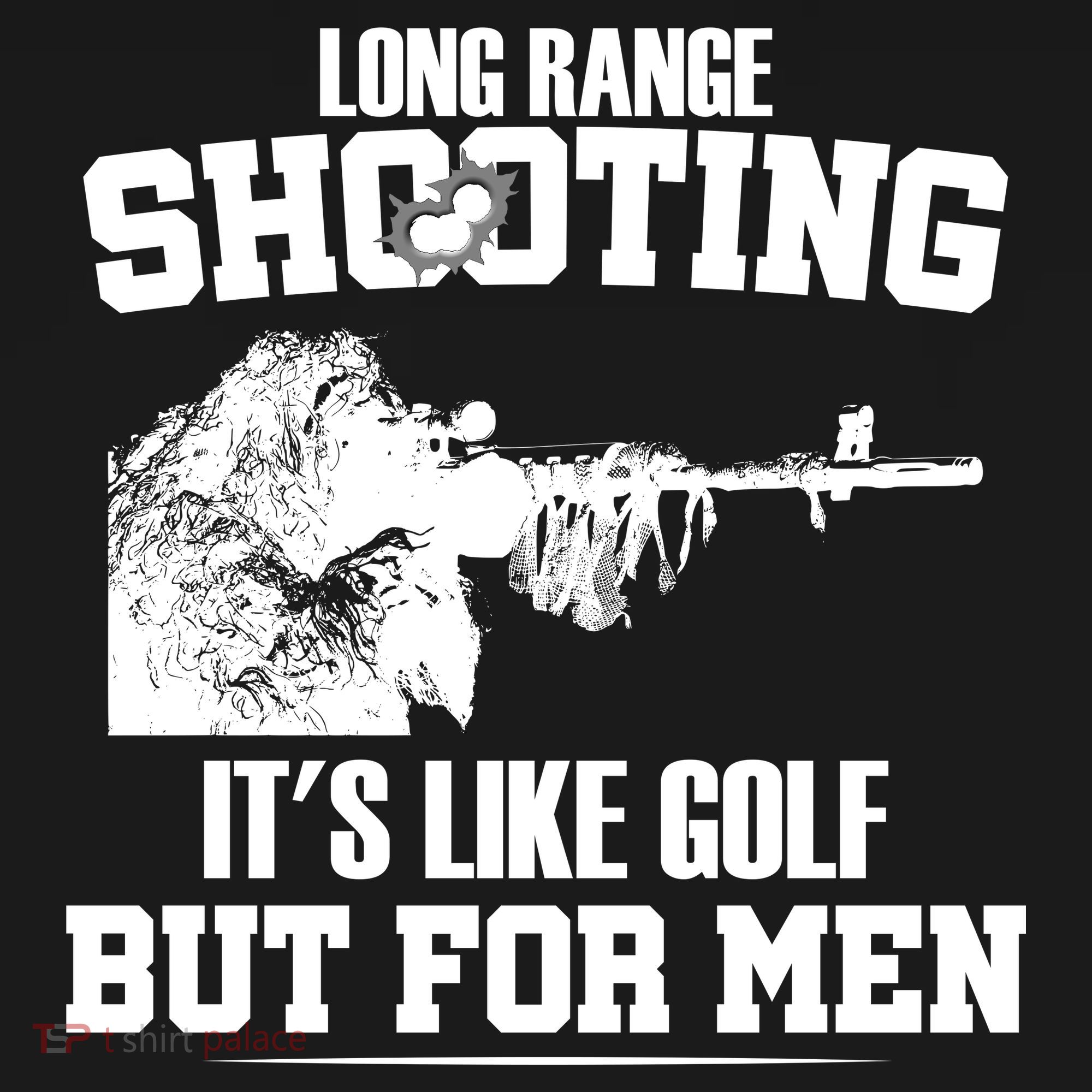 Long Range Shooting It's Like Golf But For Men Performance Fleece Hoodie