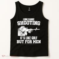 Long Range Shooting It's Like Golf But For Men Tank Top thumb 2