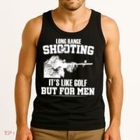 Long Range Shooting It's Like Golf But For Men Tank Top thumb 3