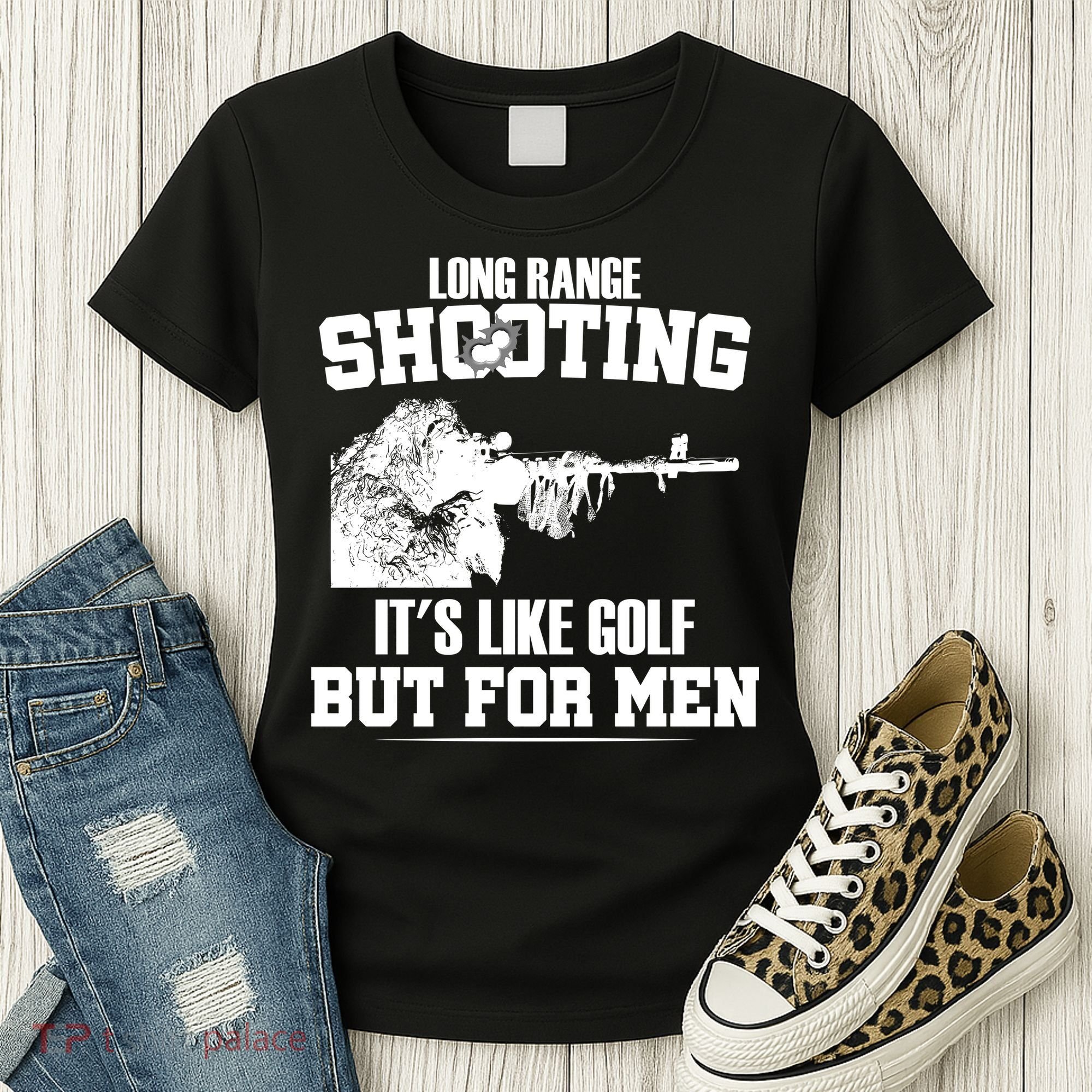 Long Range Shooting It's Like Golf But For Men Women's T-Shirt
