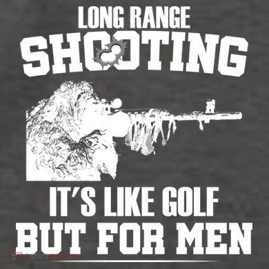 Long Range Shooting It's Like Golf But For Men Vector Backpack