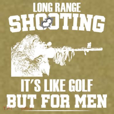 Long Range Shooting It's Like Golf But For Men Garment-Dyed Women's Muscle Tee