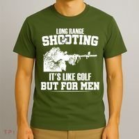 Long Range Shooting It's Like Golf But For Men T-Shirt thumb 3