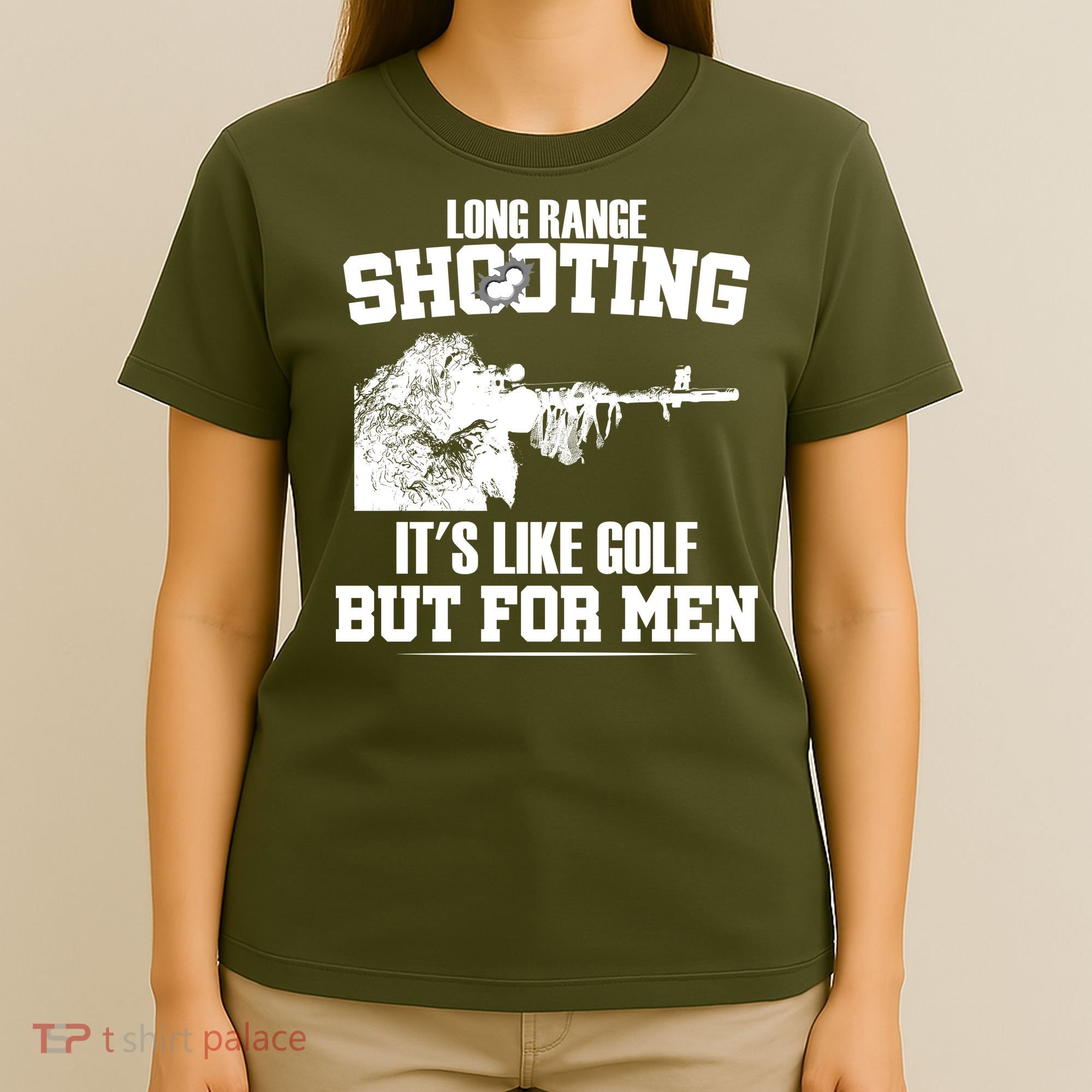 Long Range Shooting It's Like Golf But For Men T-Shirt