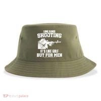 Long Range Shooting It's Like Golf But For Men Sustainable Bucket Hat thumb 0